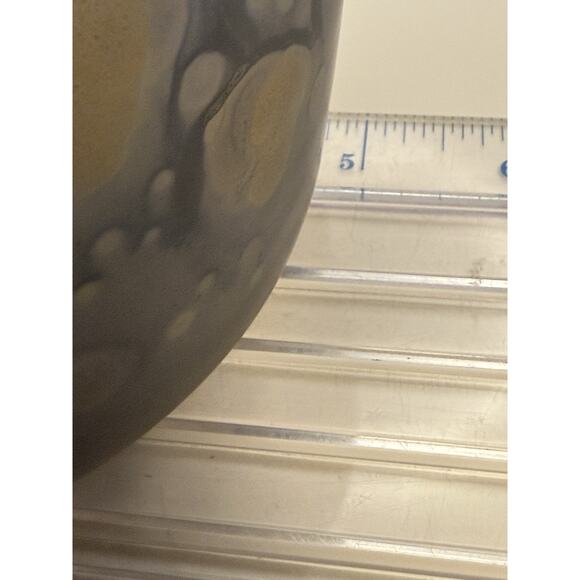 Rueven Nouveau Art Hand Painted Drip Satin Glass Genie Vase 10.75” VTG - Picture 5 of 8